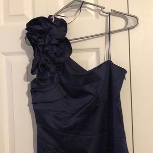 Jessica Simpson -  Satin Navy Blue Dress
